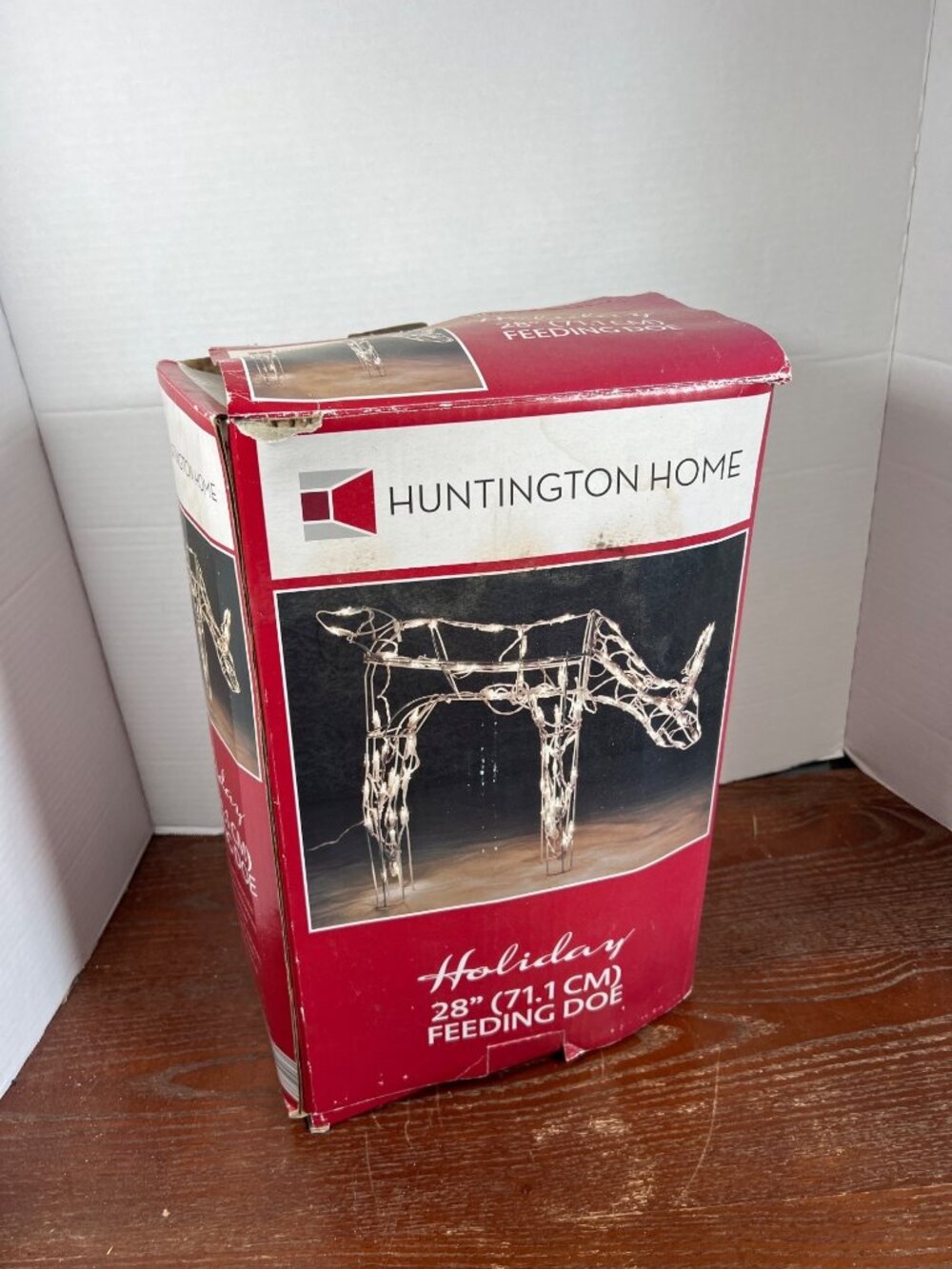 28" Huntington Home Holiday Feeding Doe Light-Up Decoration